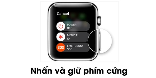 Cách đặt lại Apple Watch sử dụng phím cứng