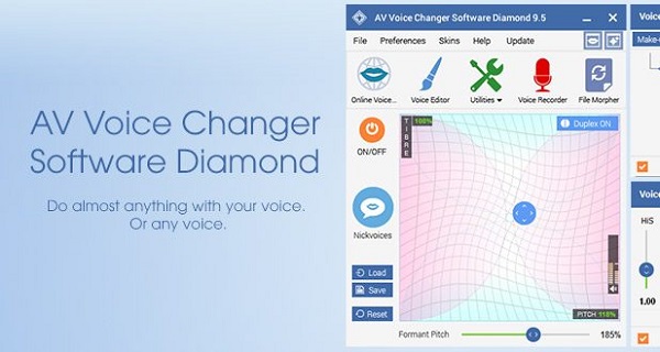 Phần mềm đổi giọng nói AV Diamond