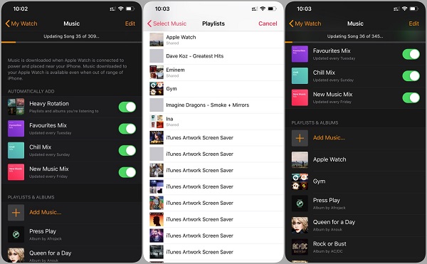 Thêm nhạc vào Apple Watch bằng iPhone
