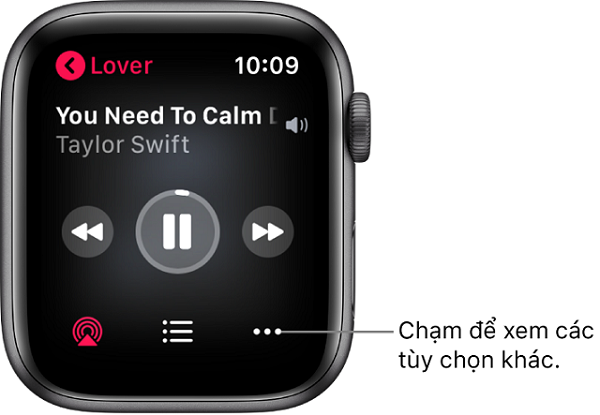 Phát nhạc trên apple watch