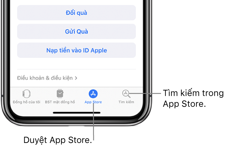 Cách tải ứng dụng bằng App Store