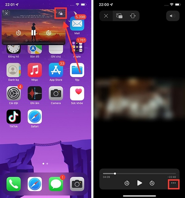 Cách tua nhanh video trên iPhone
