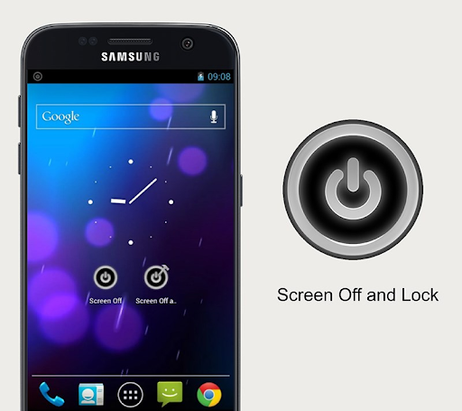 Cài đặt ứng dụng Screen Off and Lock, người dùng chỉ cần nhấn 1 lần phím tắt để khóa màn hình Samsung