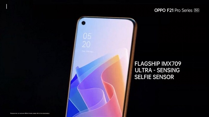 Camera selfie OPPO F21 Pro 32 MP sử dụng cảm biến IMX709