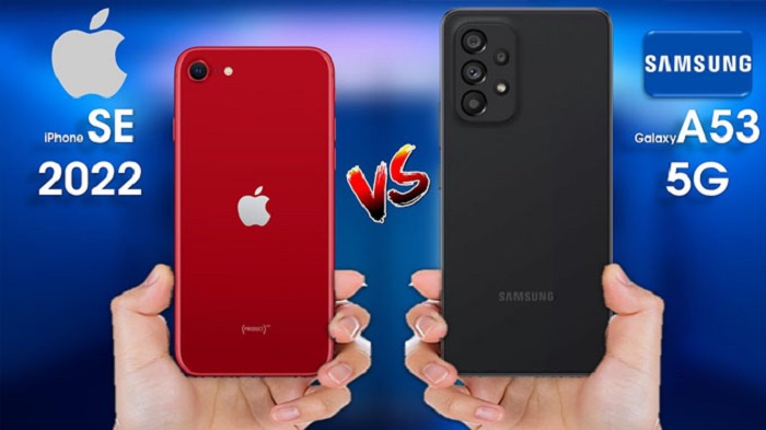 So sánh Galaxy A53 và iPhone SE 2022
