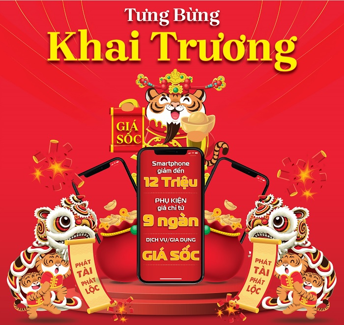Khai trương siêu thị Viettel Store mới tại Hải Dương: Smartphone giảm đến 12 triệu, phụ kiện giá chỉ từ 9 ngàn, dịch vụ, gia dụng giá sốc