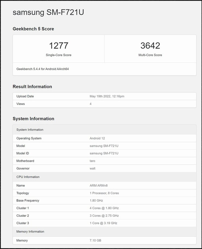 Điểm Geekbench của Snapdragon 8 Gen 1+