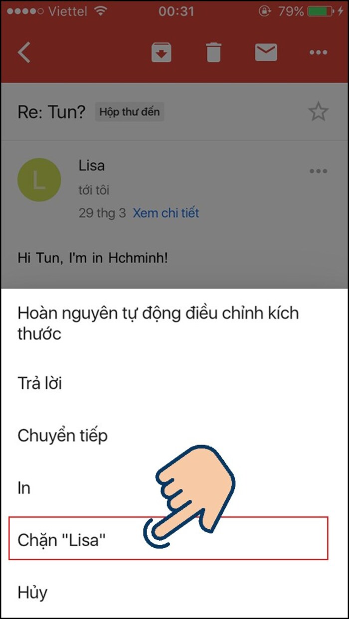 Chặn người dùng