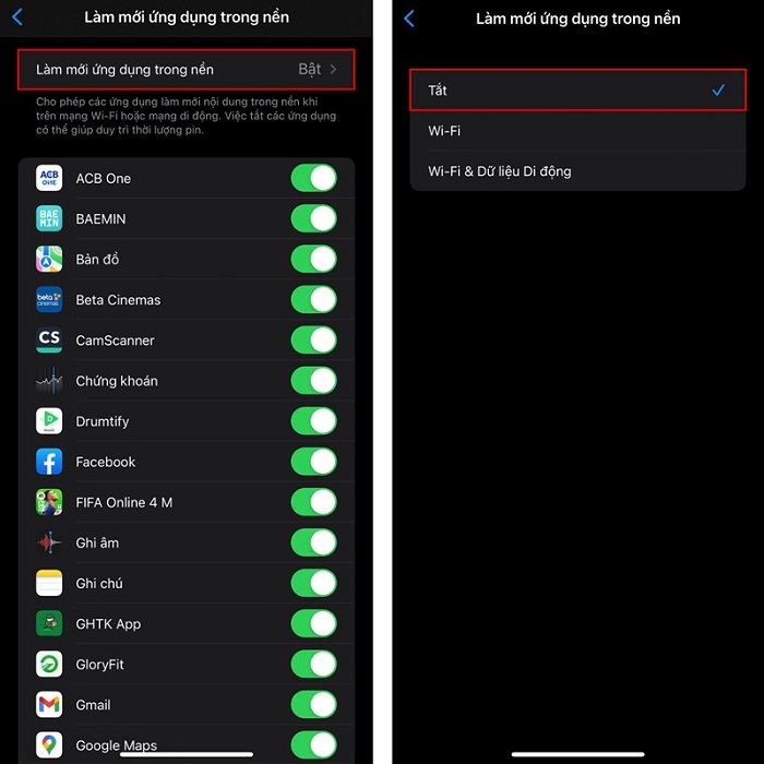 iOS 15.5 với hao pin không