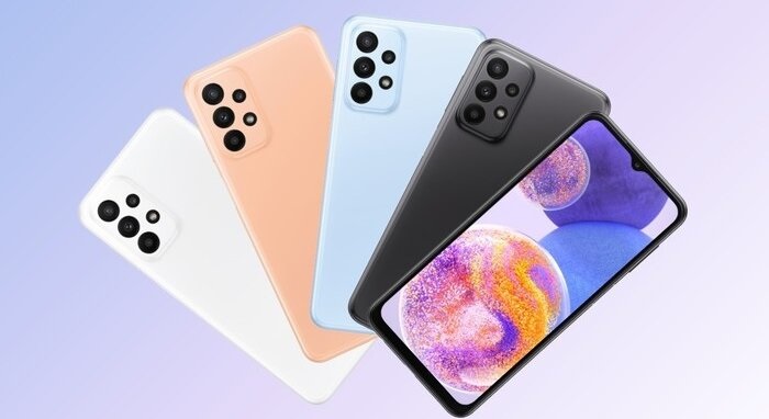 Các tùy chọn màu sắc trên Galaxy A23