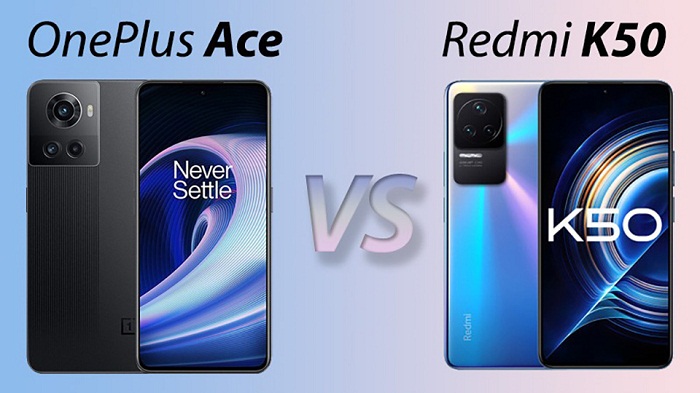 So sánh Redmi K50 và OnePlus Ace