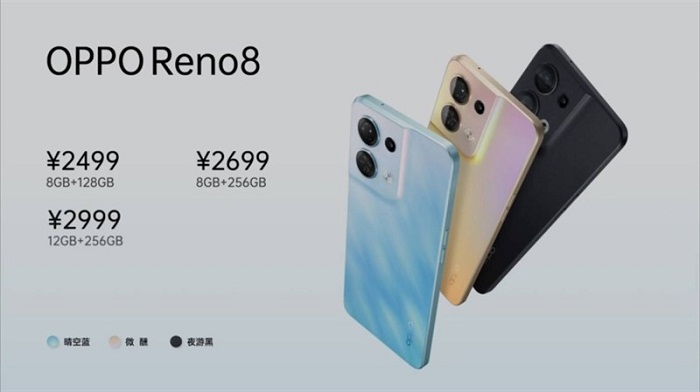 Giá bán của Reno8 5G chỉ từ 8,7 triệu đồng