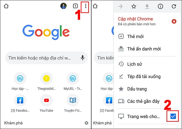 Đăng nhập Zalo Web trên điện thoại bằng trình duyệt Chrome