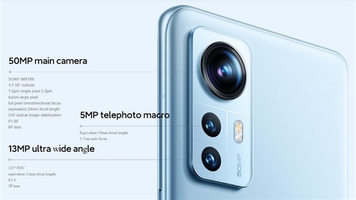 Camera trên Xiaomi 12