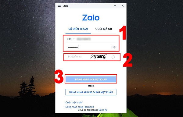 Cách đăng nhập tài khoản Zalo bằng số điện thoại trên ứng dụng máy tính