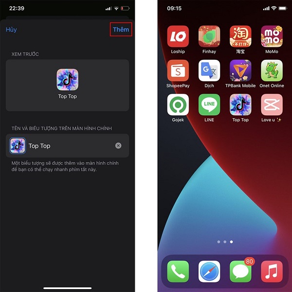 Thay đổi icon ứng dụng trên iphone