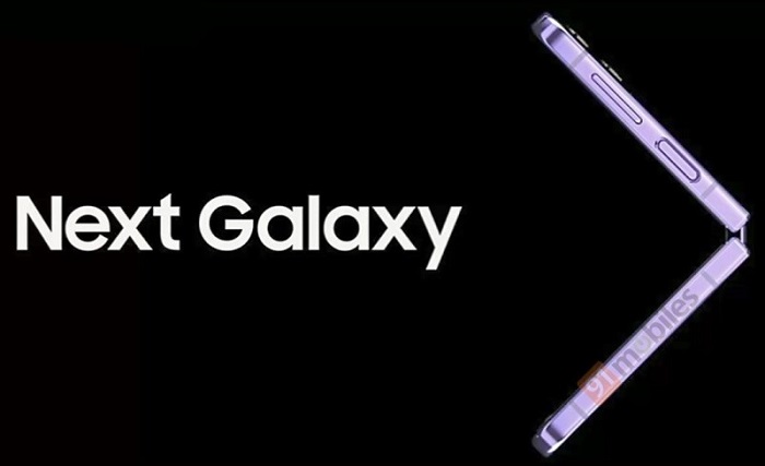 Ảnh render Galaxy Z Flip4 được 91Mobiles chia sẻ