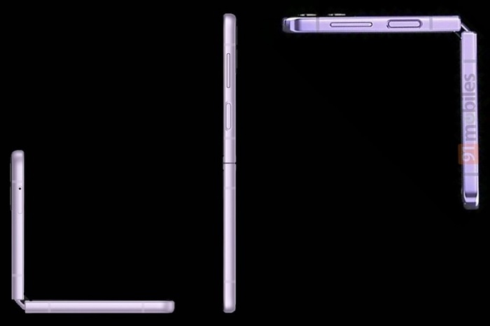 Hình ảnh Samsung Z Flip4 được 91Mobiles đăng tải