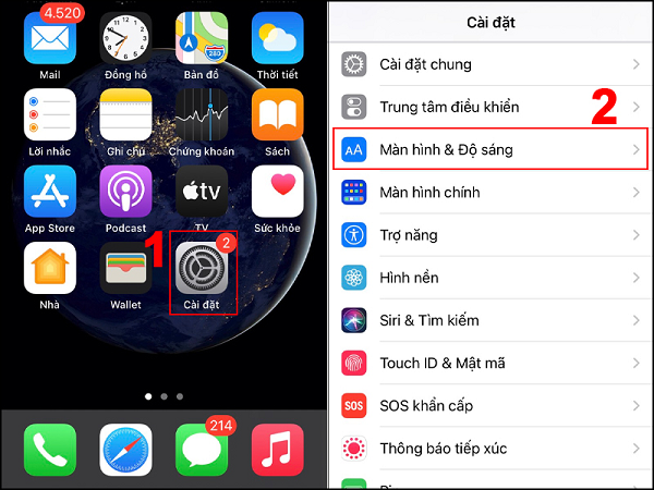 Nút tắt màn hình iPhone