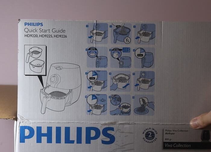 Ngay khi mở nắp hộp ra bạn sẽ thấy một phần hướng dẫn sử dụng nhanh bằng hình ảnh khá trực quan và dễ hiểu