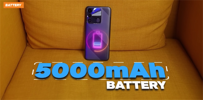 Với viên pin 5.000 mAh, Tecno Spark 9 có thể trụ trong hơn 1 ngày