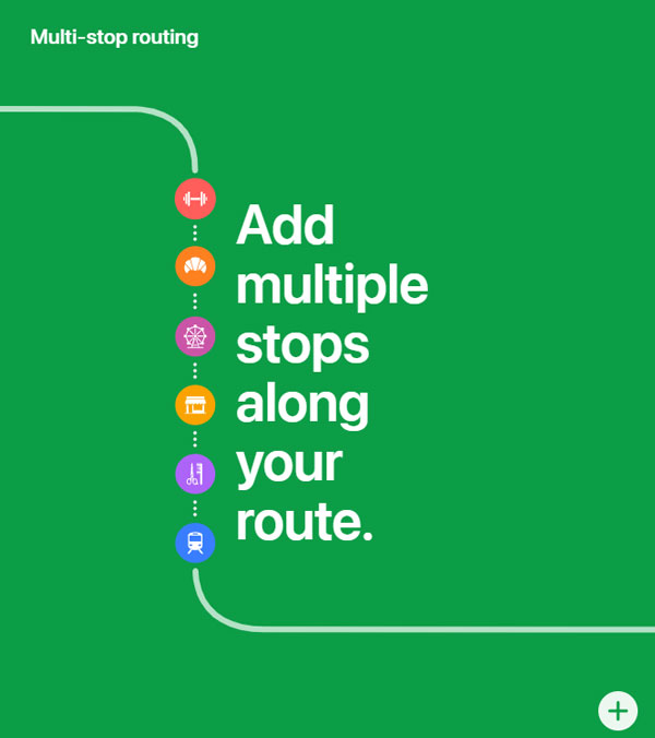 Multi Stop routing trong Apple Maps tại hệ điều hành iOS 16
