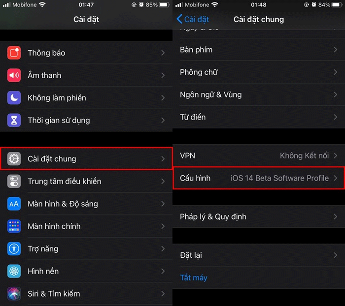 Cuối cùng, bạn hoàn toàn có thể cài đặt bản cập nhật iOS 14 thành công