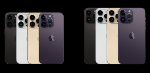 iPhone 14 Pro và iPhone 14 Pro Max đều sở hữu những upgrade tuyệt vời như màn hình hiển thị viên dung dịch, chip A16, camera 48MP... và chỉ khác lạ về độ cao thấp khi iPhone 14 Pro Max rộng lớn hơn