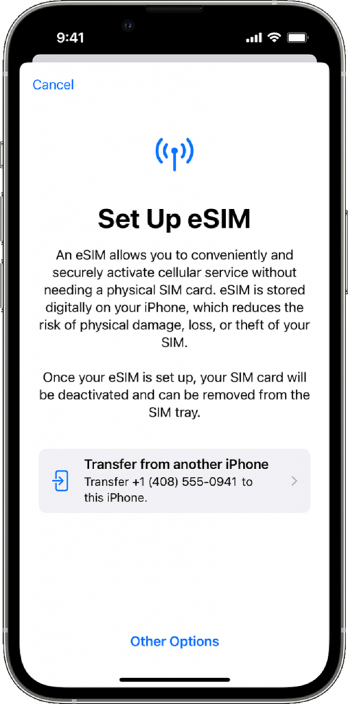 Iphone 14 sở hữu eSIM kép đáp ứng nhu cầu người dùng