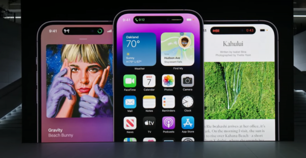 Thiết kế mặt trước của iPhone 14 Pro và iPhone 14 Pro Max loại bỏ hoàn toàn “tai thỏ” thường thấy trong những sản phẩm iPhone