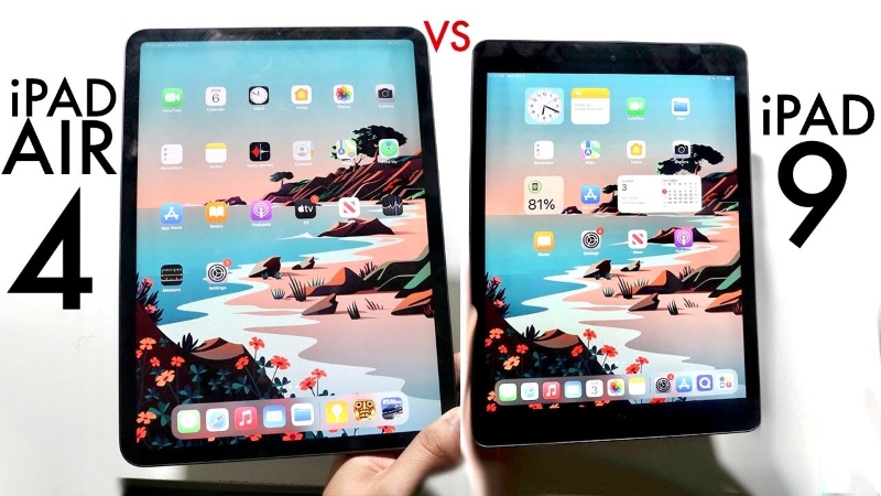 So sánh iPad Gen 9 và iPad Air 4