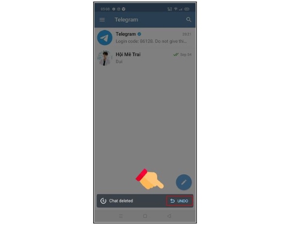 khôi phục tin nhắn đã xóa trên Telegram