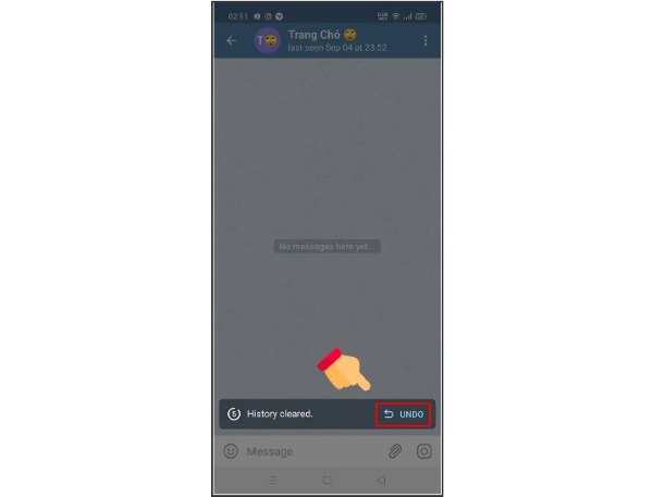 khôi phục tin nhắn đã xóa trên Telegram
