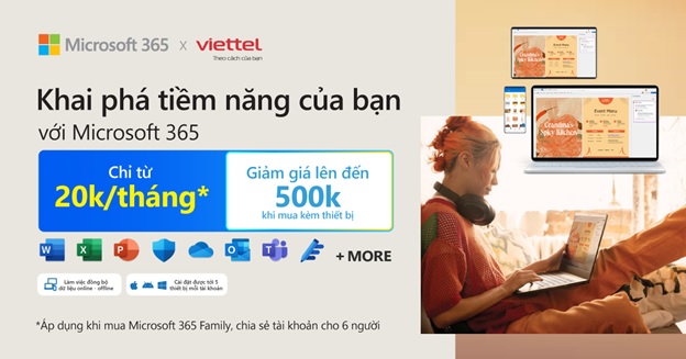 Microsoft 365 - Bộ ứng dụng văn phòng quốc dân