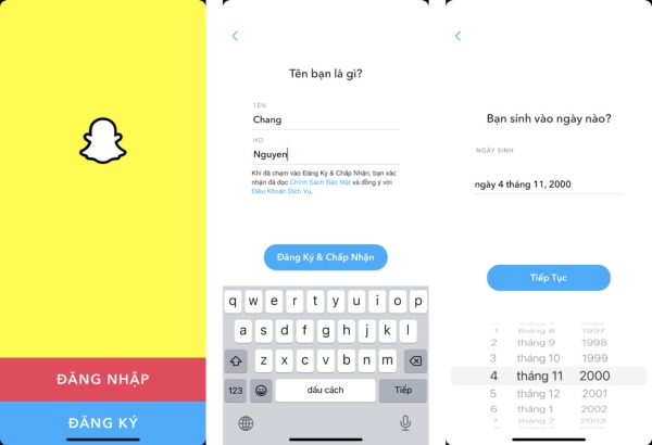 cách sử dụng Snapchat