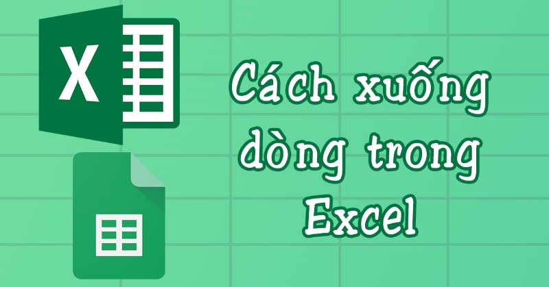 xuống dòng trong excel