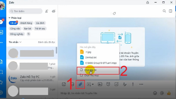 Biểu tượng mang tên gắn thêm kèm cặp file