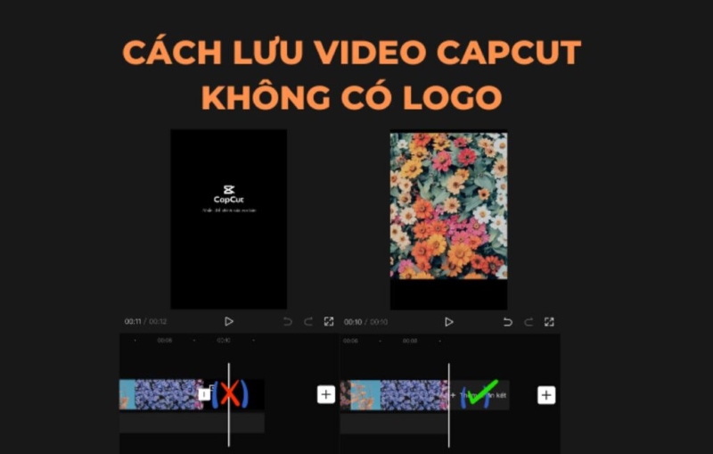cách lưu video clip capcut không tồn tại logo