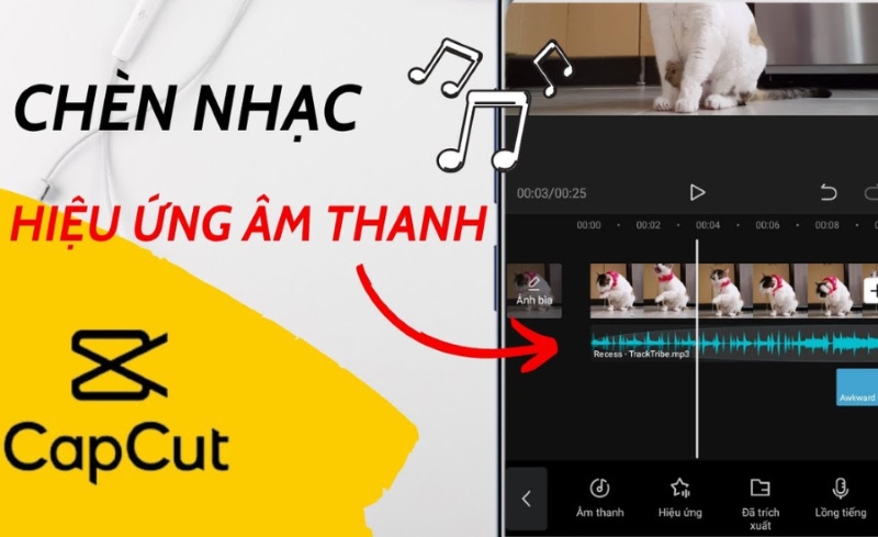 cách thêm nhạc vào capcut