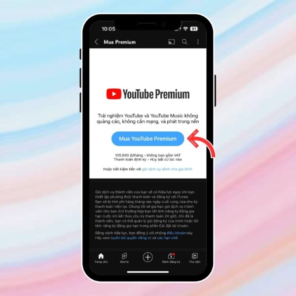 đăng ký youtube premium ở việt nam