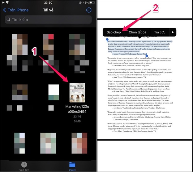 Cách dịch file PDF trên điện thoại iPhone/Android