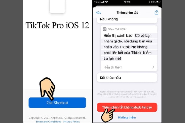 Cách tải video TikTok không có nút lưu trên nền tảng iOS.