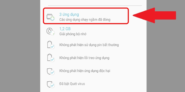 Cách tắt ứng dụng chạy ngầm trên Samsung