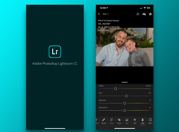 Lightroom Mobile được phát triển bởi Adobe.