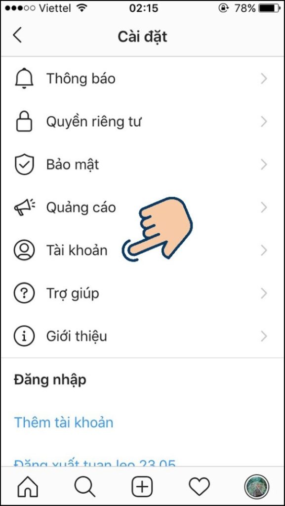 Cách liên kết Instagram với Facebook