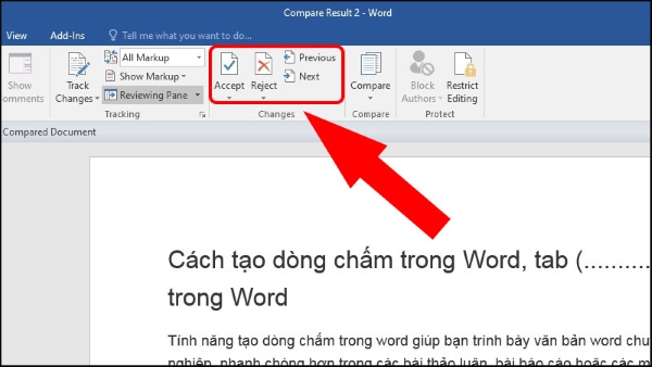 so sánh 2 file word