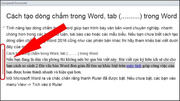 so sánh 2 file word