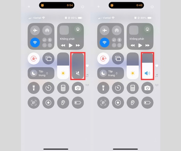 cách bật tắt chế độ im lặng trên iphone​