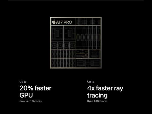 Chip A17 Pro mang tới hiệu suất vượt trội so với chip A16 Bionic