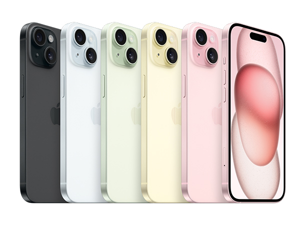 iPhone 15 và iPhone 15 Plus bao gồm có 5 màu sắc 